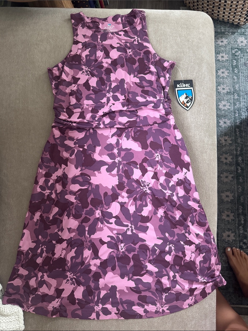 KÜHL Skyla Dress in Thistle Print - Purple Floral